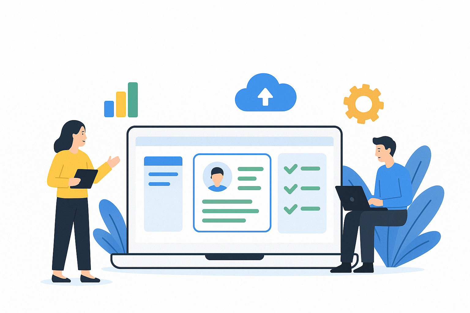 RidgeCRM Dashboard Preview - Free CRM Software Interface